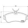 BREMBO Sada brzdových platničiek kotúčovej brzdy P56022 BREMBO Sada brzdových platničiek kotúčovej brzdy P56022