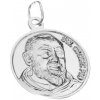 Argento Strieborný prívesok sv. Páter Pio 85732