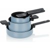 KELA Súprava hrncov Mira s keramickým povrchom 5 ks, dymovo modrá KELA Súprava hrncov Mira s keramickým povrchom 5 ks, dymovo modrá