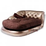 sofa Pretty Pet, imitace kůže, hnědý S