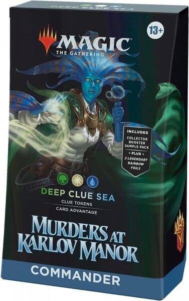 Wizards of the Coast Magic the Gathering Murders at Karlov Manor Commander Deck Deep Clue Sea