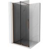 MEXEN/S - Velar Sprchová zástena posuvná Walk-in 110 x 200, grafit 8 mm, ružové zlato 871-110-000-43-60 MEXEN/S - Velar Sprchová zástena posuvná Walk-in 110 x 200, grafit 8 mm, ružové zlato 871-110-000-43-60