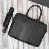 Paolo Peruzzi Pánska elegantná kožená taška cez rameno na notebook | čierna IM-05-BL Paolo Peruzzi Pánska elegantná kožená taška cez rameno na notebook | čierna IM-05-BL