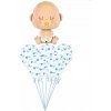 Balónová kytica k narodeniu dieťaťa Baby Boy 6ks Balónová kytica k narodeniu dieťaťa Baby Boy 6ks