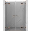Mexen Lunar L Duo sprchové dvere otočné 160 cm, transparentné, ružové zlato - 834DL-160-000-60-00 Mexen Lunar L Duo sprchové dvere otočné 160 cm, transparentné, ružové zlato - 834DL-160-000-60-00
