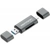 VN1 Vention CCHH0 čítačka kariet USB Type-A/USB Type-C/Micro-USB Šedá VN1 Vention CCHH0 čítačka kariet USB Type-A/USB Type-C/Micro-USB Šedá
