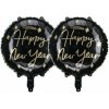 PARTYDECO Balón fóliový – happy new year/silvester, čierny, 45 cm, 2 ks 8595596327027 PARTYDECO Balón fóliový – happy new year/silvester, čierny, 45 cm, 2 ks 8595596327027