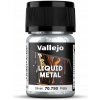 Metalická strieborná farba Vallejo Liquid Silver 35ml 70.790