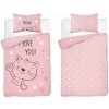 Obliečka do postieľky - mačička na ružovom 4992a Obliečka do postieľky - mačička na ružovom 4992a