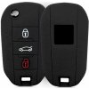Kľúčenka Silikónový obal Peugeot Citroen - čierna