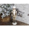 Luskáčik polyresinový s dekorovanou palicou v ruke v hnedej farbe so zlatými dekormi na podstavci 41x12x10cm Chic Antique 35709 Luskáčik polyresinový s dekorovanou palicou v ruke v hnedej farbe so zlatými dekormi na podstavci 41x12x10cm Chic Antique 35709
