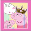 Faro DETSKÝ LISOVANÝ BAVLNENÝ UTERÁK PEPPA PIG 30 X 30 CM VZOROVANÝ