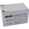 MHPower GE14-12 Gelový akumulátor 12V/14Ah, Faston F2 - 6,3mm, Deep Cycle MHPower GE14-12 Gelový akumulátor 12V/14Ah, Faston F2 - 6,3mm, Deep Cycle