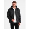 Ombre Lightly insulated quilted men's jacket with satin trim - black čierna M Ombre 5902228968580 Ombre Lightly insulated quilted men's jacket with satin trim - black čierna M Ombre 5902228968580