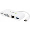 TECHLY 102093 USB-C 3.1 multiport adapter -> VGA/Gigabit RJ45/USB-A/USB-C PD white TECHLY 102093 USB-C 3.1 multiport adapter -> VGA/Gigabit RJ45/USB-A/USB-C PD white
