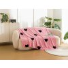 Textilomanie Mikroplyšová deka CORAZON ružová 200x220