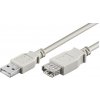 PremiumCord USB 2.0 kabel prodlužovací, A-A, 5m, šedá PremiumCord USB 2.0 kabel prodlužovací, A-A, 5m, šedá