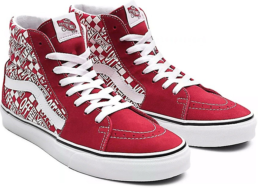 Vans Sk8 Hi Off The Wall Chili Pepper Racing Red