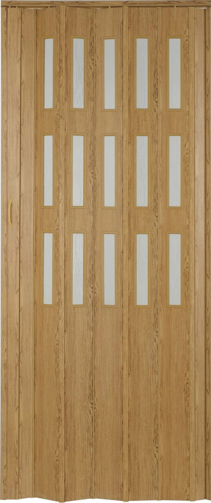 Hopa zhrňovacie dvere Matrix presklené buk rustikálny 87 x 200 cm