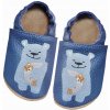 Detské barefoot papuče do škôlky, medvedík, námornícka modrá, semišové, veľkosť 20/21 Detské barefoot papuče do škôlky, medvedík, námornícka modrá, semišové, veľkosť 20/21
