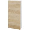 Dreja Horná skrinka FLOOR SYD 40 - N01 Biela lesk / D15 Nebraska / Levé Dreja Horná skrinka FLOOR SYD 40 - N01 Biela lesk / D15 Nebraska / Levé