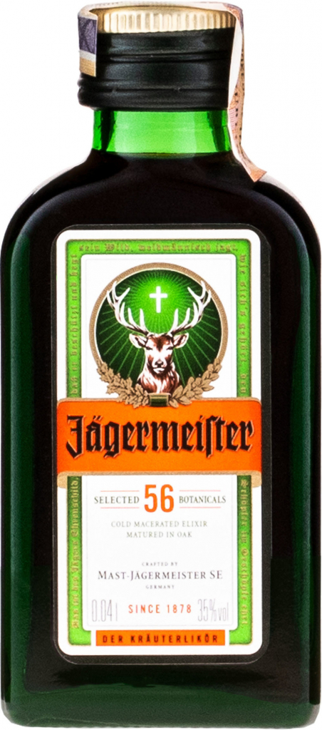 Jägermeister 35% 0,04 l (čistá fľaša)