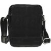 Segali pánska kožená crossbody taška 1110 black