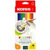 Kores Akvarelové pastelky trojhranné 3 mm / 12 farieb, strúhadlo + štetec (93812) Kores Akvarelové pastelky trojhranné 3 mm / 12 farieb, strúhadlo + štetec (93812)