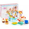 ECOTOYS Narozeninový dort krájecí s doplňky 76 kusů ECOTOYS Narozeninový dort krájecí s doplňky 76 kusů