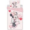 Ružové bavlnené detské obliečky na jednolôžko 140x200 cm Minnie Ružové bavlnené detské obliečky na jednolôžko 140x200 cm Minnie