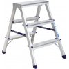 Alumet AD 7203 Hliníkové obojstranné schodíky, 2x 3 stupne, 60 cm Alumet AD 7203 Hliníkové obojstranné schodíky, 2x 3 stupne, 60 cm