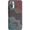 Picasee silikónový čierny obal pre Xiaomi Redmi Note 10 Pro - Kvetinový vzor Picasee silikónový čierny obal pre Xiaomi Redmi Note 10 Pro - Kvetinový vzor