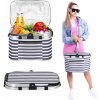 SPRINGOS Piknikový termo kôš 28l CS0025 biela/modrá SPRINGOS Piknikový termo kôš 28l CS0025 biela/modrá