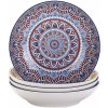 Vancasso Mandala Color – sada 4 hlbokých tanierov z porcelánu, priemer 21,2 cm Vancasso Mandala Color – sada 4 hlbokých tanierov z porcelánu, priemer 21,2 cm