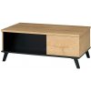 Tempo Kondela Konferenčný stolík, dub lefkas/čierna, SIRAN TYP 8 Tempo Kondela Konferenčný stolík, dub lefkas/čierna, SIRAN TYP 8