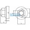 Matica samosvorná s golierom DIN 6927 M16 |08| pozink Matica samosvorná s golierom DIN 6927 M16 |08| pozink