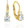 Náušnice zo žltého zlata so zirkónmi k8833z Náušnice zo žltého zlata so zirkónmi k8833z