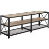 Tectake Televízny stolík – 141 cm, Industrial svetlé drevo, dub Sonoma Tectake Televízny stolík – 141 cm, Industrial svetlé drevo, dub Sonoma