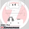 Sada brzdových platničiek kotúčovej brzdy ZIMMERMANN 24483.170.2 Sada brzdových platničiek kotúčovej brzdy ZIMMERMANN 24483.170.2