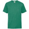 Fruit of the Loom Green Kids Cotton T-shirt zelená