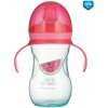 Canpol babies tréningový hrnček so silikónovým náustkom 270 ml So Cool ružový