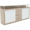 Tempo Kondela Kombinovaná komoda, dub sonoma/biela, JACHIM - JUNO NEW Tempo Kondela Kombinovaná komoda, dub sonoma/biela, JACHIM - JUNO NEW