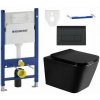 Závesný set GEBERIT Duofix Basic+ WC TEO Rimless 51 x 35 cm + pomaly padajúca doska Slim, čierna, 3385XX85+39060185 Závesný set GEBERIT Duofix Basic+ WC TEO Rimless 51 x 35 cm + pomaly padajúca doska Slim, čierna, 3385XX85+39060185