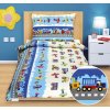 Bellatex bavlna obliečky Junior Lietadlá a autá 140x200 70x90