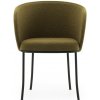 Normann Copenhagen Kreslo Knit Armchair Olive – olivovozelená/čierna oceľ Normann Copenhagen Kreslo Knit Armchair Olive – olivovozelená/čierna oceľ