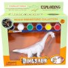 Dinosaurus na vymaľovanie s farbami Typ: 3 Dinosaurus na vymaľovanie s farbami Typ: 3