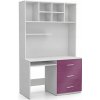Nábytek PEGAS s.r.o. Psací stůl PARADISE 3, Bílá/Fialová Nábytek PEGAS s.r.o. Psací stůl PARADISE 3, Bílá/Fialová
