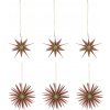 House Doctor Papierové ozdoby Stars Stari Rose Champagne – set 6 ks House Doctor Papierové ozdoby Stars Stari Rose Champagne – set 6 ks