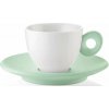 Šálky na espresso Everyday s tanierikom zelené 2 ks Šálky na espresso Everyday s tanierikom zelené 2 ks
