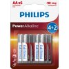 PHILIPS Alkaline AA 6ks LR6P6BP/10 PHILIPS Alkaline AA 6ks LR6P6BP/10